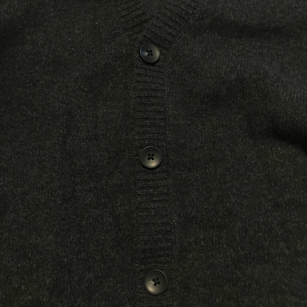 Everlane Felted Merino Cardigan Sweater Charcoal small NWT - Picture 7 of 10